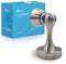 Neoera Magnetic Door Stop（Brushed Nickel Color） Door Stopper Strong Magnetic Door Catch for Hold Door Open, Anti-Rust, Heavy Duty for Various Door Types, Wall & Floor Mount 1Pack