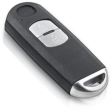 Carcasa Llave Mando para Mazda 3 6 CX5 CX3, Key Coche Remoto Caso De Repuesto Negro (2/3/4 Botones, con Hoja)