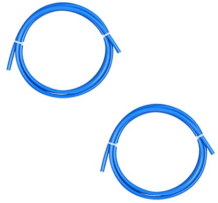iYueMps 2 Stück PTFE Schlauch 4mm PTFE Teflon Tube 1m Teflonschlauch Zum Verbinden von 3D-Drucker mit 1,75 mm Filament (Blau)