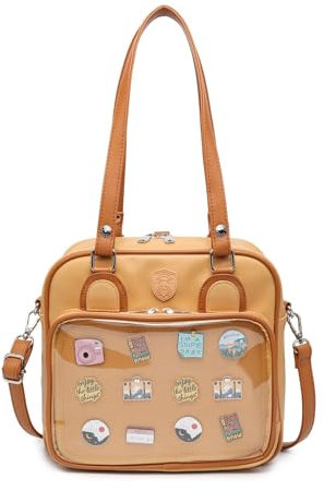 CHERRY SAUCE Ita Mehrzweck-Rucksack, Umhängetasche, Messenger- und Schultertasche zur Präsentation von Anime-Artikeln, Khaki, Stabil