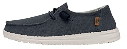 HEYDUDE - Damen FAT0412 Wendy Chambray Schuhe, Navy White,38 EU