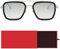 SHEEN KELLY Geschenk Retro Sonnenbrille Square Eyewear Metallrahmen Klassische Sonnenbrille Für Männer Frauen Sonnenbrille 1:1