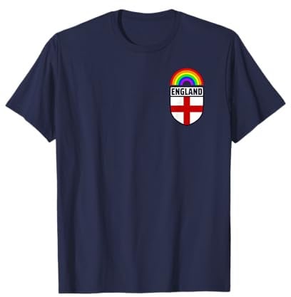 England Gay Pride LGBTQ Rainbow England Flag, Football 2022 T-Shirt