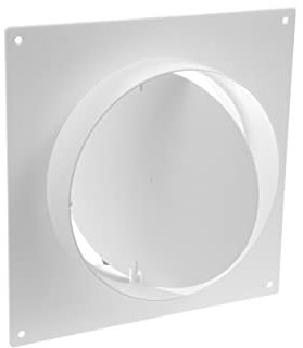 150 mm Rohrverbinderflansch, Kunststoff, gerader Rohrflansch für Heizung, Kühlung, Belüftungssystem (15 cm mit Ventil)