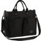 BLUEEE CHECKERS Canvas Tasche für Damen,Canvas Umhängetasche Damen, Schultertasche Casual Multifunktionale Crossbody Bag für Schule,Arbeit,Reisen etc (Schwarz#2)
