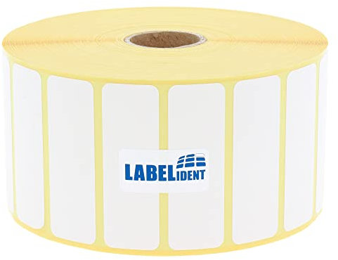 Zebra kompatible Thermoetiketten Top, Z-Select 2000D - 57,15 x 19,05 mm - formatgleich mit Zebra 800262-075 - 3.315 Etiketten für Zebra Drucker auf 25 mm Kern, selbstklebend