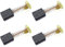 JZK Lot de 4 balais de carbone de rechange pour outils électriques, 153# 6,5 x 13,5 x 18 mm