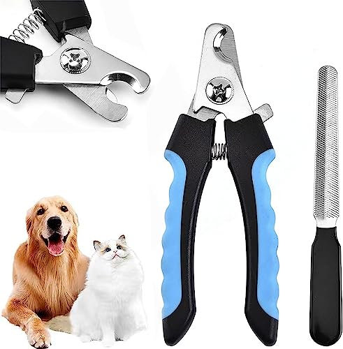 LauCentral Coupe Ongles Chien pour Coupe Griffes Chien Et Coupe Ongle Cha-Coupe Ongle pour Chien ou Chat avec Cran de Sécurité