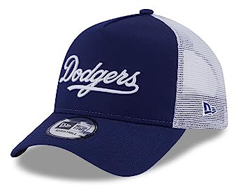 New Era Los Angeles Dodgers Dark Royal Kappe Baseball Fan A-Frame verstellbart Trucker Cap Teamschriftzug - One-Size