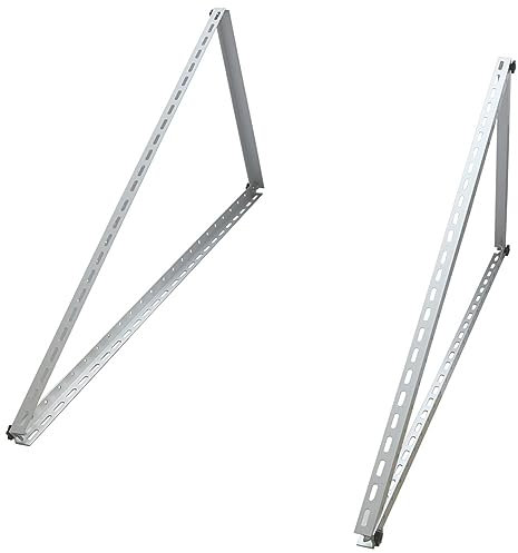 Power Werk - Halterung für Solarpanel Aufständerung bis 118 cm Flachdach PV Solarmodul | Verstellbar 0-90° | Set | Aluminium | Montagematerial