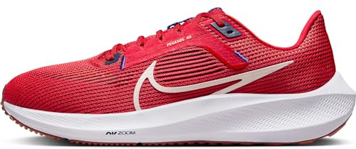 NIKE Air Zoom Pegasus 40, Bajo Hombre, University Red Sea Glass Midnight Navy, 42 EU