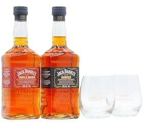 Jack Daniel's - Tumblers & Bonded & Triple Mash Tennessee - Whiskey 70cl x 2 50% ABV
