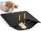 Conlun Katzenstreu Matte mit Griffen,Doppelschichtiges Honigwaben-Design Katzenmatte zur Streukontrolle,Katzenklo Matte mit Rutschfester Rückseite,Einfach zu Reinigen (Schwarz,76x54,5cm)