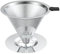 Pour Over Coffee Dripper, Stainless Steel Reusable Coffee Filter, Paperless Coffee Maker Cone Coffee Filters with Fine Mesh Double Layer for 1-2 Cup