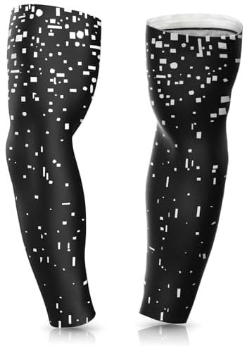 janhensy Gaming Arm Sleeve Esport Volleyball: Armschoner Armlinge Ärmel Armstulpen Armsleeve Radsport Tattoo Weiß Schwarz Sommer Herren Damen Block Klein