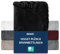DREAMZIE Premium Frottee Spannbettlaken 180 x 200-200x200, Cashmere-Touch Bettlaken Jersey Fleece Spannbetttuch Laken, Schwarz