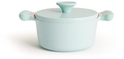 CREATE/POT STUDIO/Cacerola Ø20cm de aluminio fundido y asas de baquelita Azul/Antiadherente, apta para todo tipo de cocinas, resistente y duradera, fácil de limpiar, libre de PFOA