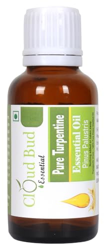 Cloud Bud Pure Turpentine Essential Oil 50ml 1.69oz Pinus Palustris 100% Pure and Natural Steam Distilled