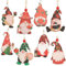 BOFUNX 24 Stücke Holz Weihnachtsanhänger Wichtel Weihnachtsbaum Anhänger Weihnachten Holzanhänger Zwerge Weihnachtsbaumschmuck Hängende Ornament Anhänger Weihnachtsdeko