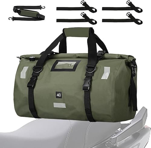 Motorradgepäck, Motorrad-Reisetasche,40L großer Trockenrucksack für Motorrad | Satteltaschen, robuste, trockene Seesäcke, trockene Seesäcke zum Schwimmen, Camping, Reisen, Fitnessstudio