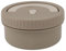 Umami Einlagige Lunchbox, rund, rechteckig, mit Deckel, mikrowellengeeignete Lunchbox aus Edelstahl 316, isolierte Lunchbox mit Besteck für Büro, Picknick (Dunkler Kaffee)
