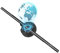 HFZ 16.5-Inch 3D Hologram Fan with WiFi and App Control, 232 Brightness LED Beads, Bluetooth Sound Sync, Custom Video Library, Remote Control, Portable Design for Trade Shows, Parties, and Events