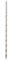 High Speed ​​Steel Twist Drill Extra Long 5mm X 200mm Straight Shank Auger Bit for Impact Applications