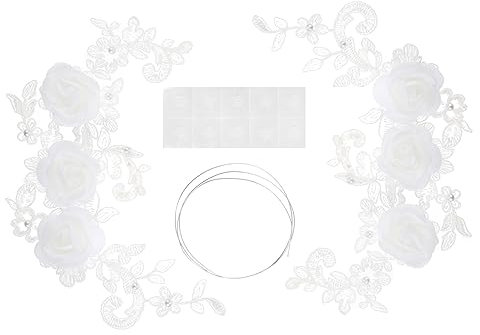 DIYEAH Decoración De Encaje Para Tartas Adornos De Flores Ideal Para San Valentín Cumpleaños y Baby Showers