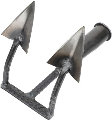 VANZACK 1 Stück landwirtschaftliches Hackwerkzeug Hacke Rasen Gartenarbeit ergonomische agritox gartenharke gartenwerkzeuge Gartenhackwerkzeug Garten Handbagger Kohlenstoffstahl Silver