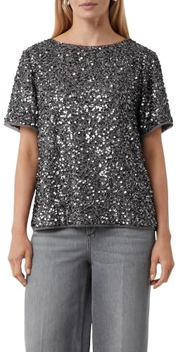 COMMA Blusenshirt mit Pailletten