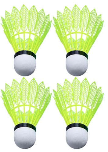 4er-Set Leuchtende Federball - Neue Generation Windstabile LED-Federbälle Aus Nylon, Widerstandsfähig Und Bruchsicher, Ideal Für Kinderturniere Und Erwachsenen-Training