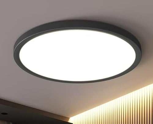 OTREN LED Deckenleuchte 52W, Rund Deckenlampe 5200LM, Moderne Flach Panel 6500K Warmweiß für Badezimmerküche Wohnzimmer Schlafzimmer, 50cm