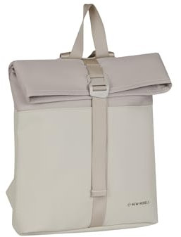 New Rebels Bruce Los Angeles Wasserabweisender Beige Rucksack – 7l Rolltop – Gepolsterte Rückenlehne – Modische Tasche Für Jedes Abenteuer – Wasserabweisender Rucksack Unisex