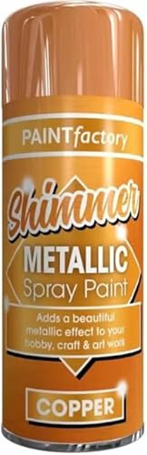Metallic Copper Spray Paint 200ml Multipurpose Use Spray For Metal, Wooden Furniture, Interior & Exterior Decoration, Long-Lasting, Shimmering Finish (1)