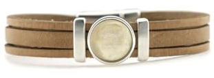 QOSS Armband NAOMI taupe creme