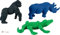 BRUNNEN Radiergummi Tiere