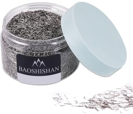 BAOSHISHAN Épingles de finition en acier inoxydable pour épingles de polissage magnétiques 0.5mm * 5mm 300g (0.5 × 5 mm, 300g)