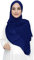 Lina & Lily Damen Hijab Kopftuch Schal mit Glitzer aus Premium Chiffon (Königsblau)