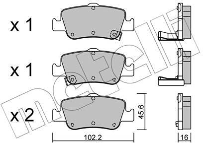 metelligroup 22-0796-0 - Made in Italy - Brake Pads