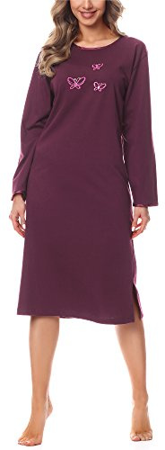 Merry Style Damen Langarm Nachthemd 91LW1