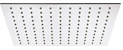 Milano Arvo 400mm Square Ultra Thin Fixed Rainfall Shower Head - Chrome