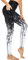 COOLOMG Damen Yoga Leggings Hohe Taille Fitnesshose Laufhose Leggins mit Taschen Zweig_Schwarz M