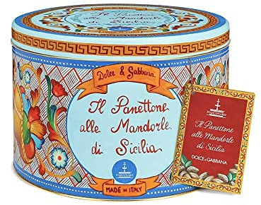 Fiasconaro Panettone Alle Mandorle Di Sicilia, Confezione Dolce E Gabbana - 1000 gr
