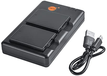 LP-E10 Rechargeable Battery and Dual Charger Compatible with Canon EOS 1100D, 1200D, 1300D, 2000D, 4000D, Kiss X50, Kiss X70, Kiss X80, Rebel T3, T5, Pack of 2 6.T7. Digital camera, etc