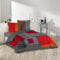 Dynamic24 3tlg. Bettwäsche 240x220cm 100% Baumwolle Übergröße Bettdecke Kissen Bettbezug King Queen Size mit 2 Kissenbezügen und 1 Bettdeckenbezug modern und pflegeleicht