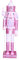Colcolo 30cm Zarte Hölzerne Nussknacker Ornamente Figuren Weihnachtsdekorationen, Rosa