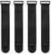 Elastische Gurte mit Klettverschlüssen Klettverschluss- Rutschfest Dehnbar Klettband Selbstklebend Packriemen Klett Kabelbinder für Schläuche Kabel Fahrrad Camping Gepäck,4 Stück,Schwarz