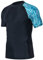 HUGE SPORTS Herren Kurzarm Splice Skins Rash Guard Shirt Schnelltrocknend Schwimmshirt Sonnenschutz Zickzack S