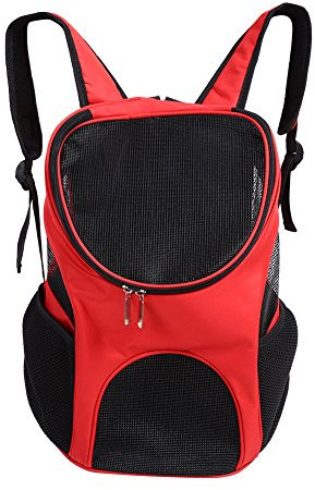 Pet Hunderucksack, Outdoor Haustierrucksack Netzfenster Haustier Rucksack Tragbare Hunde Katzentasche Multifunktionales Wandern Reisen Head Out Design Katzen Welpen Kaninchen Spaziergänge Im Freien