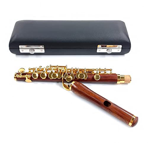 Querflöte Palisander Piccolo C Key Gold Überzogene Schlüssel Paliswooden Körpermaterial